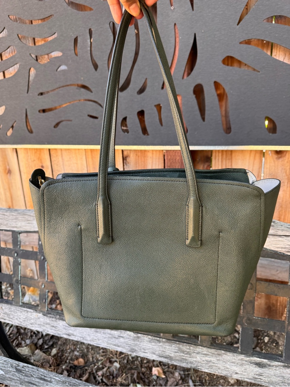 kate spade Forest Green Leather Tote - Picture 10 of 12